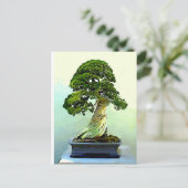 Carte Postale Arbre à cyprès de Bonsai (Debout devant)