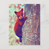 Carte Postale Arbre à escalade d'ours (Devant)