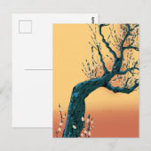 Carte Postale Arbre à fleurs chinois (Devant / Derrière)