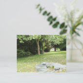 Carte postale "Arbre à mouchoirs" "Prompt rétablis (Debout devant)