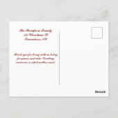 Carte Postale Arbre à pois fête de Noël (Dos)