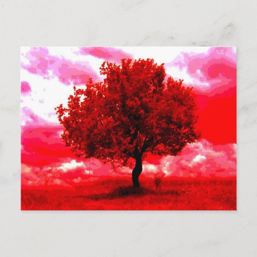Carte Postale Arbre Abstrait (Devant)