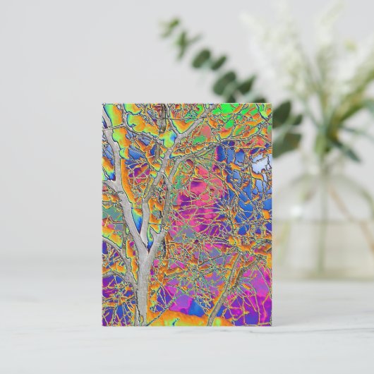 Carte Postale Arbre Abstrait (Debout devant)