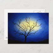 Carte Postale Arbre Abstrait - Art Moderne (Devant / Derrière)