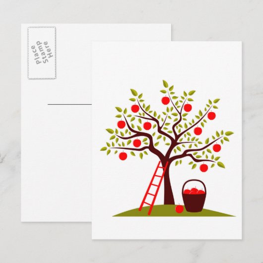 Carte Postale Arbre Apple (Devant / Derrière)