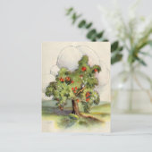 Carte Postale Arbre Apple vintage (Debout devant)