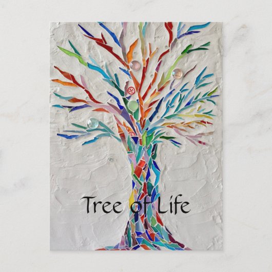 Carte Postale Arbre arc-en-ciel (Devant)