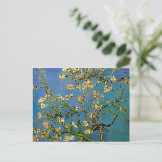Carte Postale Arbre aux amandes en fleurs par Vincent van Gogh (Debout devant)