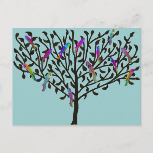 Carte postale Arbre aux perroquets (Devant)