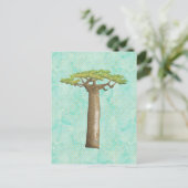 Carte Postale Arbre Baobab aquarelle (Debout devant)