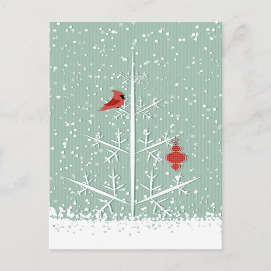Carte postale Arbre blanc (Devant)