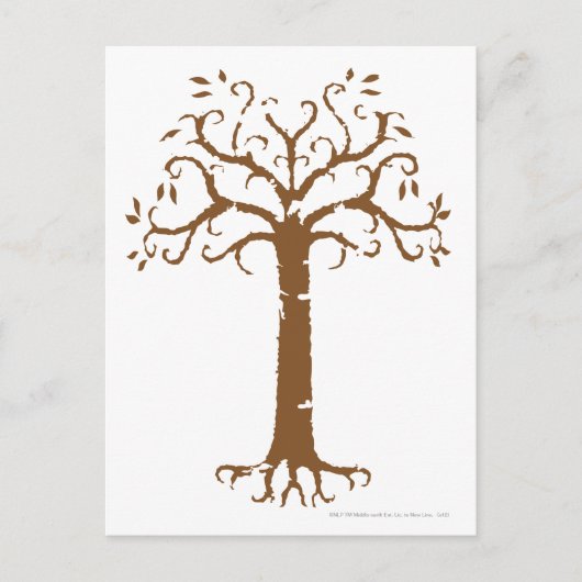 Carte Postale Arbre blanc de Gondor (Devant)
