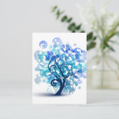 Carte Postale Arbre bleu (Debout devant)