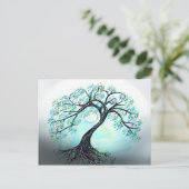 Carte postale Arbre bleu (Debout devant)