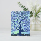 Carte Postale Arbre bleu (Debout devant)