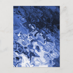 Carte Postale Arbre bleu Abstrait