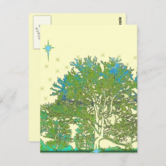 Carte Postale Arbre blues (Devant / Derrière)