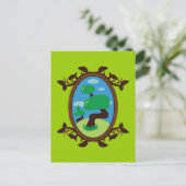 Carte Postale Arbre bonsaï (Debout devant)