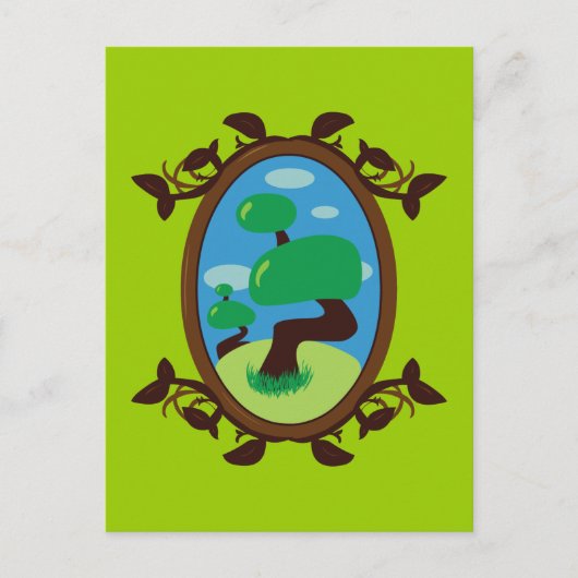 Carte Postale Arbre bonsaï (Devant)