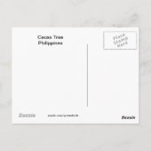 Carte postale Arbre Cacao (Dos)