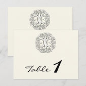 Carte Postale Arbre celtique de la vie Mariage Numéro de tableau (Devant / Derrière)
