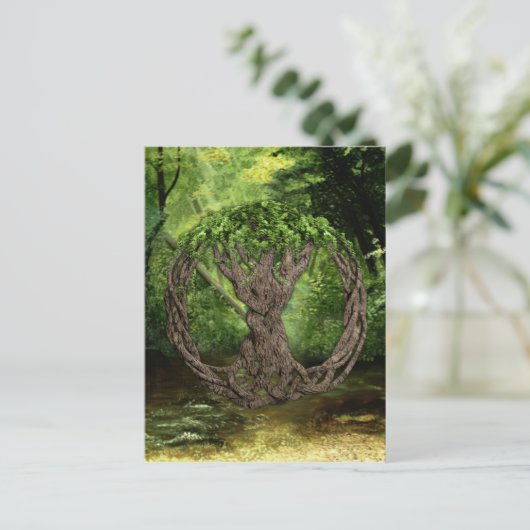 Carte Postale Arbre Celtique De Vie (Debout devant)