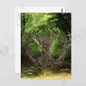 Carte Postale Arbre Celtique De Vie (Devant / Derrière)