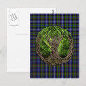 Carte Postale Arbre Celtique De Vie Highland Pride De L'Écosse (Devant / Derrière)