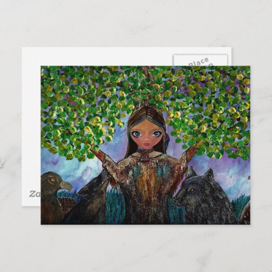 Carte Postale Arbre Cherokee (Devant / Derrière)