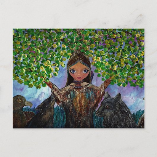 Carte Postale Arbre Cherokee (Devant)