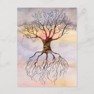 Carte Postale Arbre contre le ciel