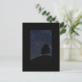 Carte Postale Arbre contre le ciel étoilé (Debout devant)