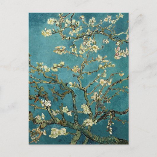 Carte Postale Arbre d'amande en fleurs - Van Gogh (Devant)