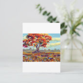 Carte Postale Arbre d'automne (Debout devant)