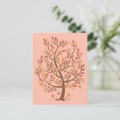 Carte Postale Arbre d'automne (Debout devant)