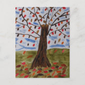 Carte Postale Arbre d'automne (Devant)