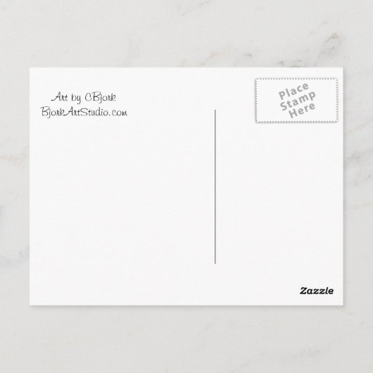 Carte Postale Arbre de 3 voeux (Dos)