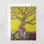 Carte Postale Arbre de Boab brillant (Devant / Derrière)