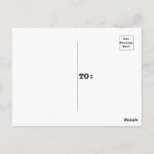 Carte Postale Arbre de bouleau rose et bleu de vacances avec flo (Dos)