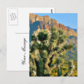 Carte Postale Arbre de cactus (Devant / Derrière)