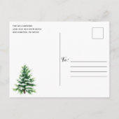 Carte Postale Arbre de camion de Noël Joyeux petit Noël (Dos)