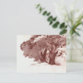 Carte Postale Arbre de chêne (Debout devant)