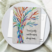 Carte Postale Arbre de citation inspirant 