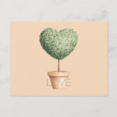 Carte Postale Arbre de coeur d'amour (Devant)