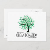 Carte Postale Arbre de don d'organes (Devant / Derrière)