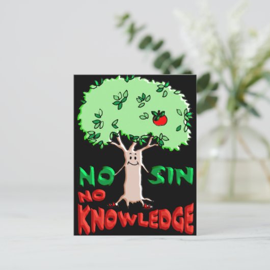 Carte Postale Arbre de la connaissance (Debout devant)