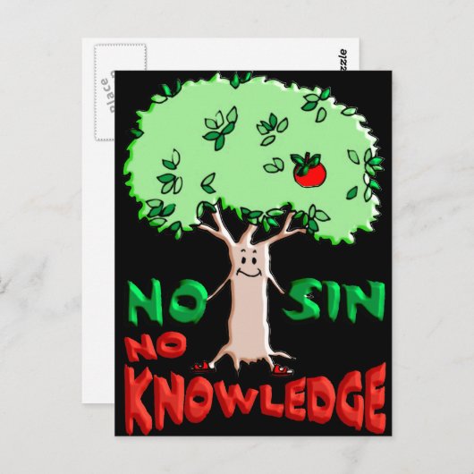 Carte Postale Arbre de la connaissance (Devant / Derrière)