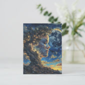 Carte Postale Arbre de la Nature Fantastique Mère (Debout devant)