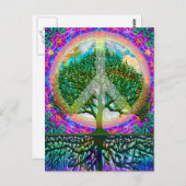 Carte Postale Arbre de la paix (Devant / Derrière)