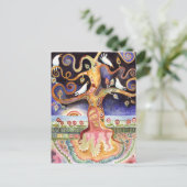 Carte Postale ARBRE DE LA VIE Aquarelle colombes (Debout devant)